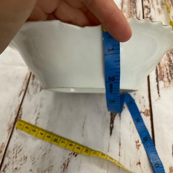 BAVARIAN CHINA CROWN OVER CASTLE MARK PORCELAIN 7” BOWL GOLD TRIM GERMANY - Picture 7 of 8